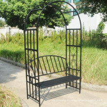 Banc de jardin en fer forgé à la vente chaude avec Archway